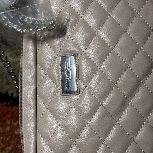 Bella Russo Crossbody/Shoulder Bag with Chain Strap Elegant Mauve Colors NWT - Picture 12 of 16
